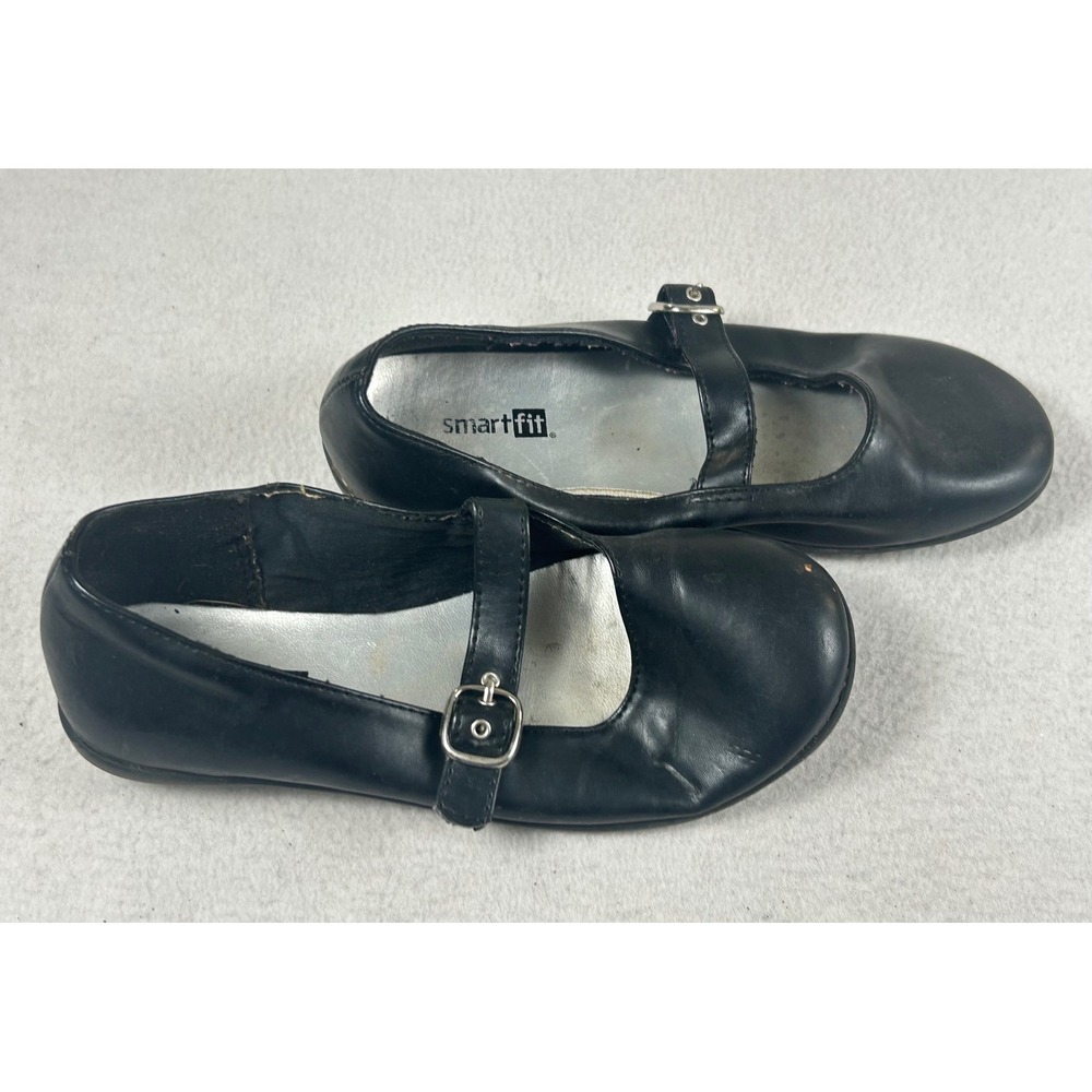 Smartfit‎ Mary Jane Flats Kids 13.5 Black Classic School Shoes